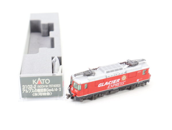 Kato N 3102-2 Elektrolok E-Lok Ge 4/4 II "Glacier-Express" rot BR 623 RhB / OVP