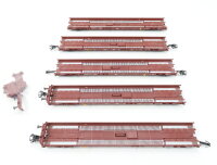 Märklin H0 5x Güterwagen Niederflurwagen...