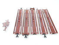 Märklin H0 5x Güterwagen Niederflurwagen rollende Landstraße 498 3 182-4 / 070-1