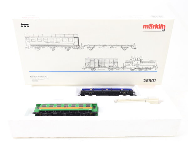 Märklin H0 aus 28501 Zugpackung Ruhrkohle AG 1x Meßwagen 1x Flachwagen / OVP