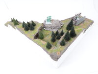 Spur N Berg Bergterrassen Felsmassiv mit Seilbahn und Ausschmückung / Motor