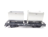 LGB Spur G 4086 Güterwagen US Behältertragwagen...