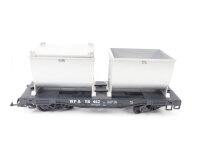 LGB Spur G 4086 Güterwagen US Behältertragwagen WP & YR 462 / OVP