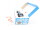 Märklin H0 3147 Diesellok ozeanblau-beige BR 212 349-5 DB / OVP