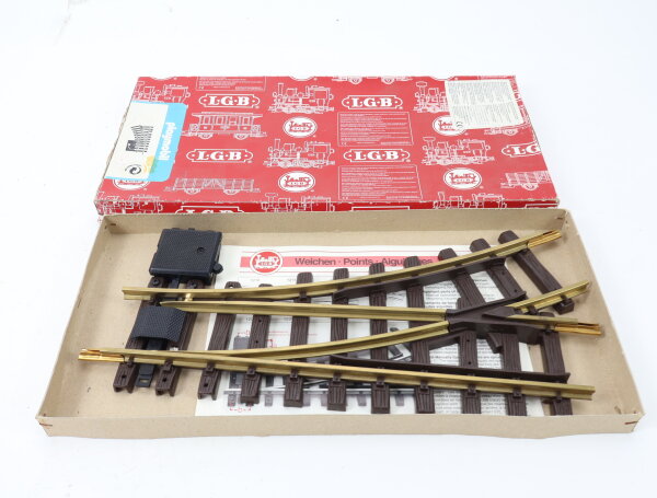 LGB Spur G 4356 Gleismaterial Handweiche L links 30° r 600 / OVP