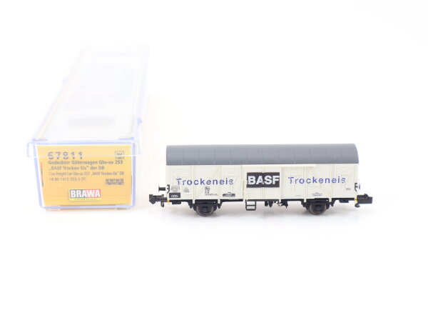Brawa N 67811 gedeckter Güterwagen "Trockeneis BASF" 1415 503-5 DB / NEM OVP