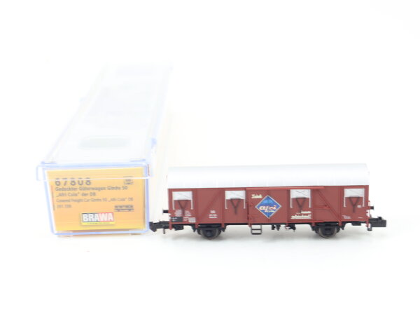Brawa N 67808 gedeckter Güterwagen "afri Cola" 201 336 DB / NEM OVP