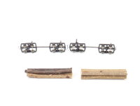 Roco N 34511 Güterwagen-Set 2 tlg. Feldbahnloren Drehschemel mit Holzstämmen OVP