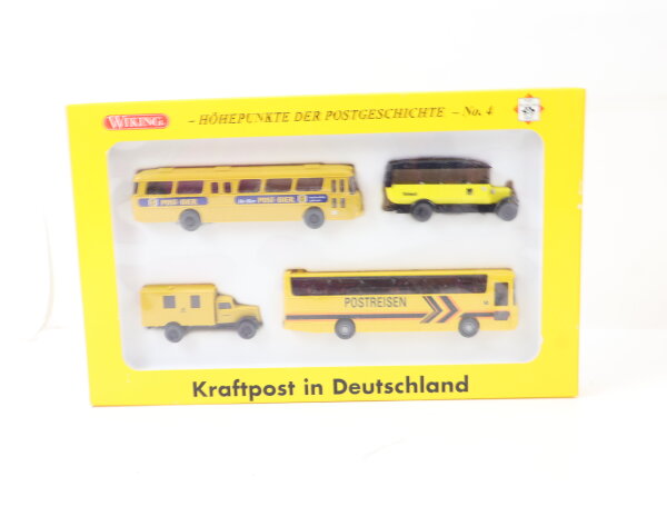 Wiking H0 81-28 Modellauto Kraftpost Deutschland Höhepunkt Postgeschichte 1:87