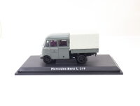 Schuco 010480 Edition Deutsche Post LKW MB L319 Doppelkabine/Pritsche/Plane 1:43