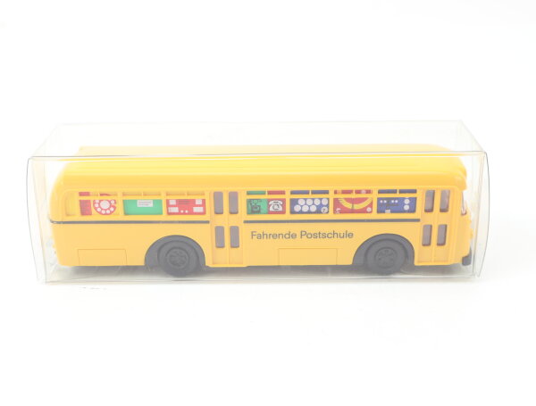Brekina H0 5208 Modellauto Bus Büssing 6500 T  "Die Fahrende Postschule" 1:87