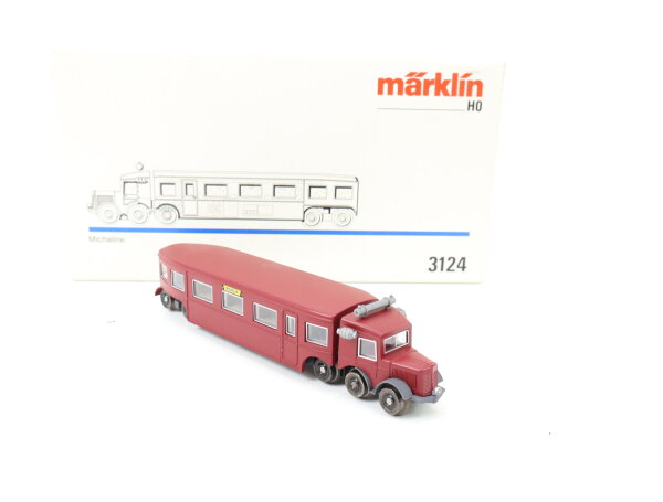 Märklin H0 3124 Triebwagen Schienenbus "Micheline" weinrot / OVP