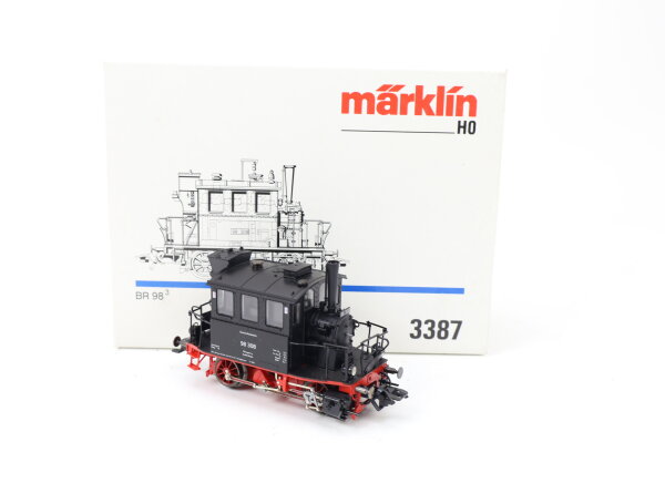 Märklin H0 3387 Dampflok Tenderlok "Glaskasten" BR 98 308 DB / NEM OVP