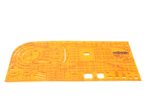 Märklin H0 0209 Gleiszubehör Schablone Gleisplanschablone für M-Gleis M 1:10