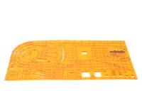Märklin H0 0209 Gleiszubehör Schablone Gleisplanschablone für M-Gleis M 1:10