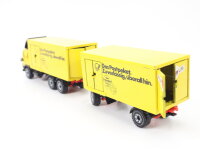 Siku 3700 Modellauto LKW Volvo F12 Turbo 6 Lastzug "Deutsche Post /Das Postpaket