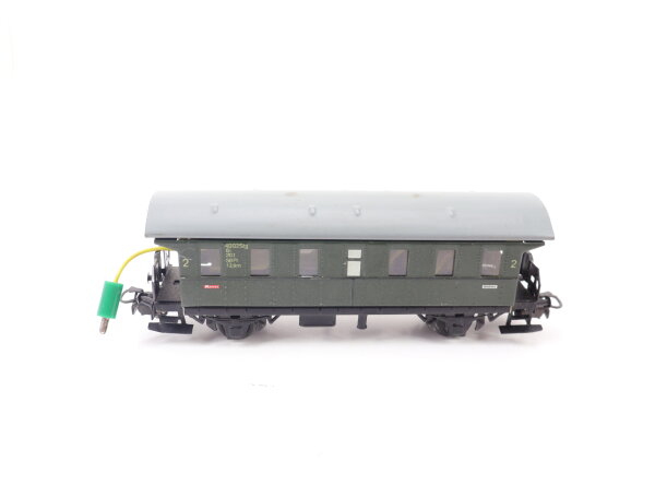 Märklin H0 4002 Personenwagen Donnerbüchse 2. Klasse Bi grün / Blech Licht