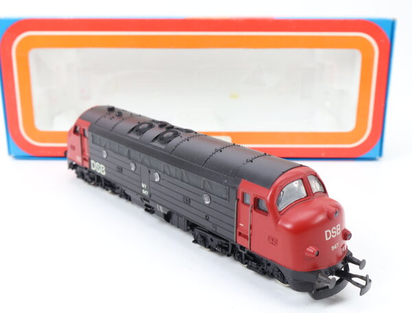 Märklin H0 3067 Diesellok schwarz-rot BR My 1147 DSB / Guss OVP