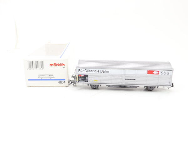 Märklin H0 4834 Güterwagen Schiebewandwagen "Für Güter die Bahn" 0 559-0 SBB/NEM