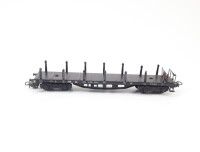 Märklin H0 4516 Güterwagen Flachwagen Rungenwagen 13 392 SSka DB OVP