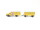 Wiking H0 Modellauto Koffer-Lastzug MB L 6600 "Schnellpaket DBP" 1:87