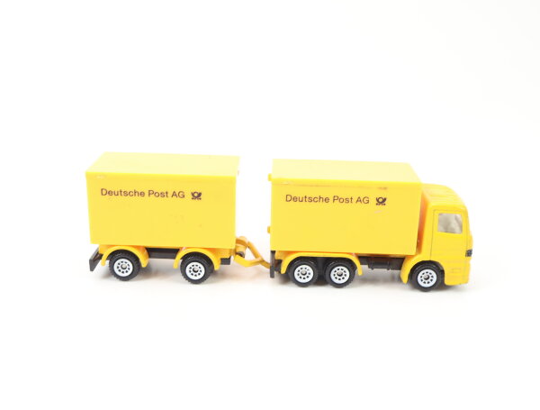 Siku H0 1622 Modellauto LKW MB Koffer-Lastzug "Deutsche Post AG" 1:87