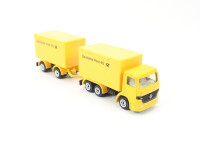 Siku H0 1622 Modellauto LKW MB Koffer-Lastzug "Deutsche Post AG" 1:87