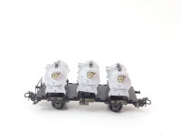 Märklin H0 4920 Güterwagen Behältertragwagen VTG 72537 DB / aus Bausatz