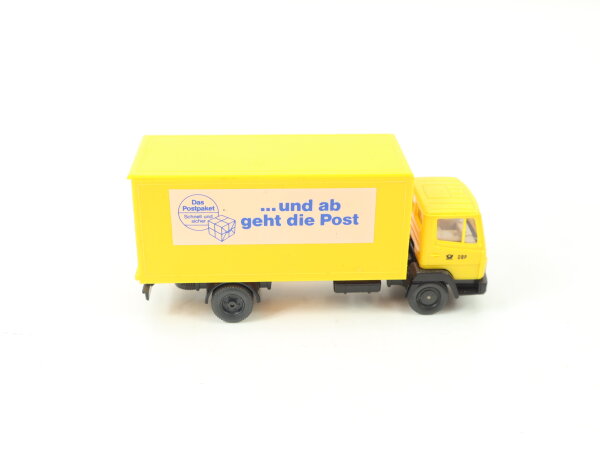 Wiking H0 552 01 24 Modellauto LKW MB 815 Koffer "DBP und ab geht die Post" 1:87