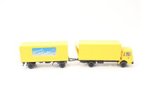 Wiking H0 Modellauto LKW MAN Post-Koffer-Lastzug...