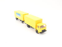 Wiking H0 Modellauto LKW MAN Post-Koffer-Lastzug "Schreib mal wieder"