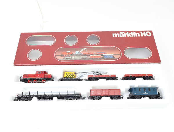 Märklin H0 2853 Zugset 7-tlg. Gleisbauzug mit Diesellok BR 260 417-1 DB / OVP