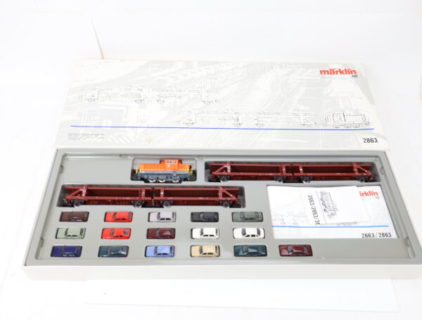 Märklin H0 2863 Zugset 19-tlg. "Autotransport-Zug aus dem Volkswagenwerk" / OVP