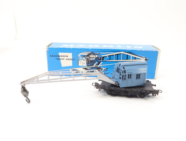 Märklin H0 4611 Güterwagen Kranwagen "Krupp Ardelt" 6 804 DB blau / OVP