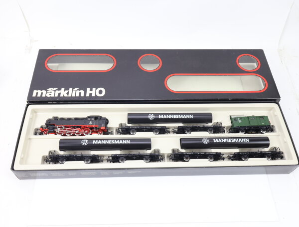Märklin H0 2854 Güterzugset 5-tlg. Röhrenzug "Mannesmann" m. Dampflok BR 86 /OVP