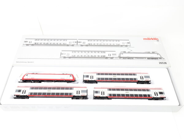 Märklin H0 26538 Zugset 4tlg. "Nahverkehrszug" m. E-Lok BR 4007 CFL /Digital OVP