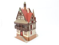 Vollmer H0 43748 Gebäude Stadthaus Fachwerkhaus Alte Post Postamt gebaut