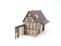 Vollmer H0 20391 Gebäude Bauernhaus Bauernhof mit Scheune Stall