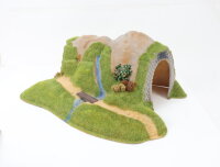 Noch H0 219 Landschaftsbau Tunnel gerade mit Bank 1-gleisig