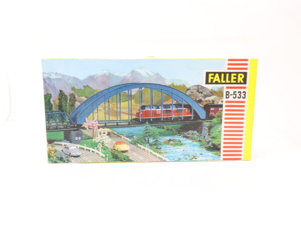 Faller H0 B-533 Bausatz Brücke Stahlbogenbrücke