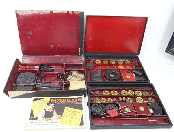 Märklin H0 Nr. 3 und 3A Metallbaukasten Bausatz mit Anleitungsbuch  Nr. 71