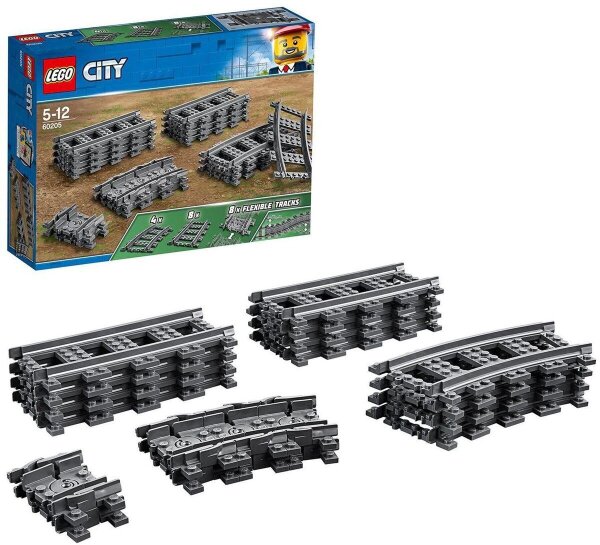 LEGO® City 60205 Schienen und Kurven, 20 Teile
