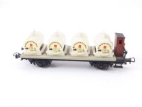 Liliput H0 206 00 Güterwagen Flachwagen mit Bremserhaus und Behälterladung / AC