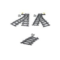 LEGO® City 60238 Schienen Weichen, 8 Teile Gleismaterial