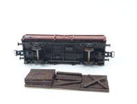 Roco H0 4302 offener Güterwagen Hochbordwagen beladen 897000 Omm52 braun DB / AC