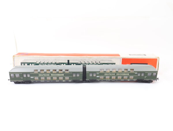 Schicht H0 5452531/426/45 Personenwagen 2-tlg. Doppelstock 151-205 DR / Licht
