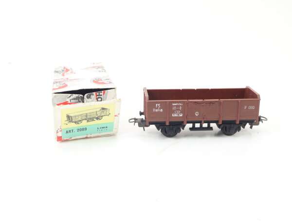 Lima H0 2009 Offener Güterwagen Hochbordwagen braun FS Italia OVP
