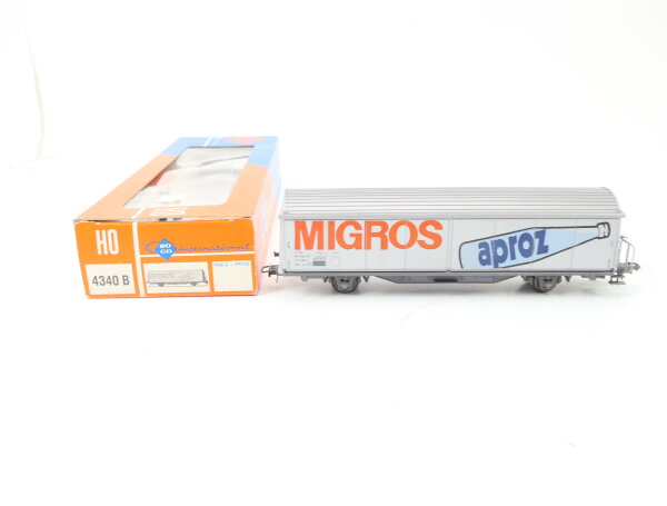 Roco H0 4340 B Güterwagen Schiebewandwagen "MIGROS aproz" 211 5 188-4 SBB NEM AC
