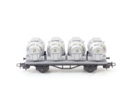 Liliput H0 209 B Güterwagen Behältertragwagen "Von Haus zu Haus" ÖBB / OVP
