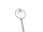 Spur H0 Lampe Leuchte Parkleuchte schwarz Höhe ca. 8 cm / geprüft